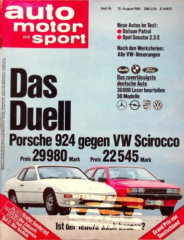 Deckblatt Auto Motor und Sport (16/1981)